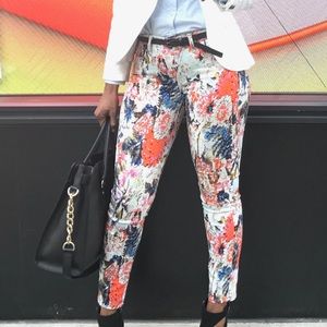 7 For All Mankind Floral Jeans